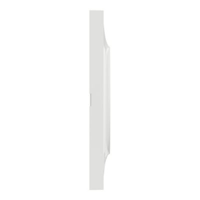 Plaque de finition 3 postes Schneider Electric Odace Styl S520706 coloris blanc l.227 x P.10 x H.85 mm