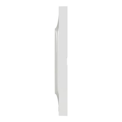 Plaque de finition 3 postes Schneider Electric Odace Styl S52C706 coloris blanc l.227 x P.10 x H.85 mm