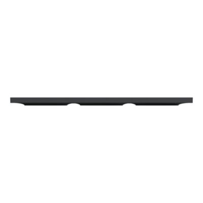 Plaque de finition 3 postes Schneider Electric Odace Styl S540706 coloris anthracite l.227 x P.10 x H.85 mm