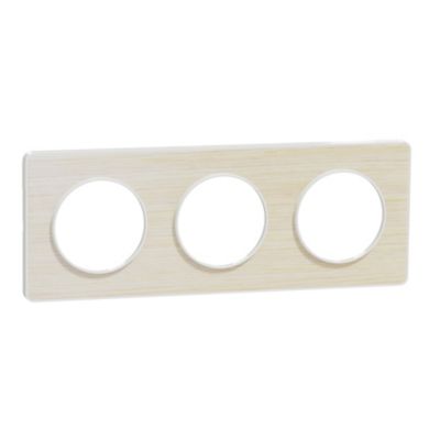 Plaque De Finition Schneider ALB86020 - Bois érable, Pour Installation électrique