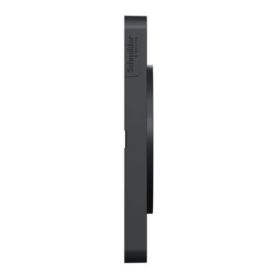 Plaque de finition 3 postes Schneider Electric Odace Touch S54C806 coloris anthracite avec liseré anthracite l.227 x P.10 x H.85 mm