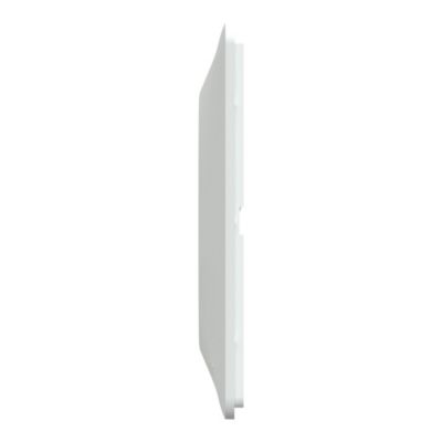 Plaque de finition 3 postes Schneider Electric Ovalis S320706 coloris blanc l.229 x P.10 x H.87 mm