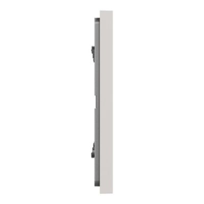 Plaque de finition 3 postes Schneider Electric Unica Déco Essentielle NU600624 coloris gris clair l.230,6 x P.10,25 x H.85 mm