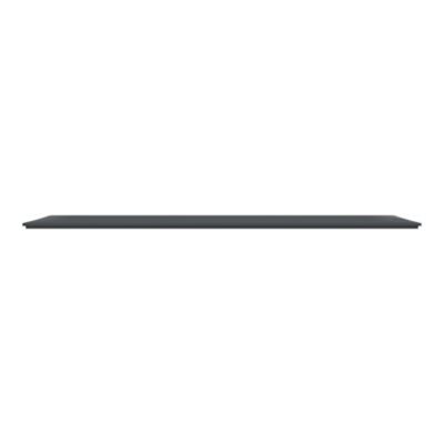 Plaque de finition 4 postes Schneider Electric Ovalis S340708 coloris anthracite l.300 x P.10 x H.87 mm