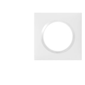 Plaque de finition blanche simple Legrand Dooxie