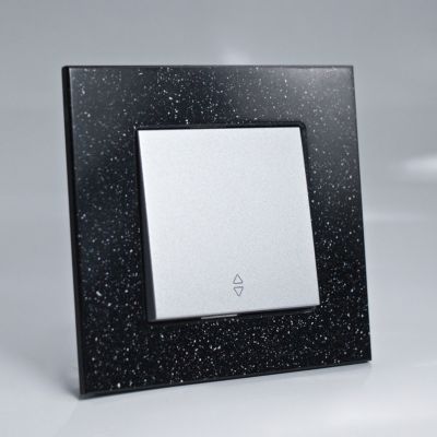 Plaque de finition corian quartz 1 poste 84x87x10mm