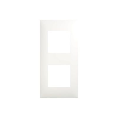 Arnould 22600 - Plaque simple 2 Modules - blanc - S.light - AVB Négoce