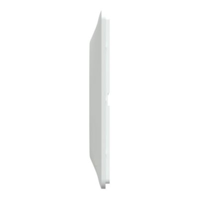 Plaque de finition double horizontale Schneider Electric Ovalis blanc