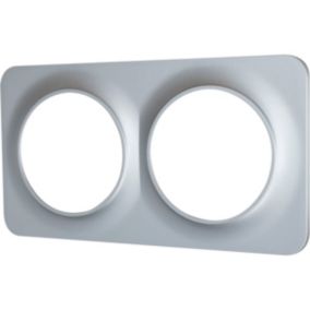 Plaque de finition double Jacobsen Espen argent à assembler