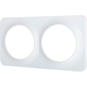 Plaque de finition double Jacobsen Espen blanc à assembler