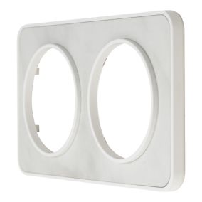 Plaque de finition double Jacobsen Espen marbré blanc à assembler