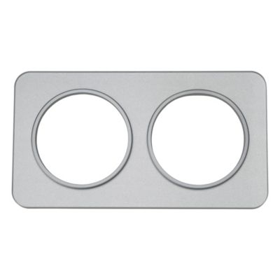 Plaque de finition double Jacobsen Espen nickel brossé à assembler