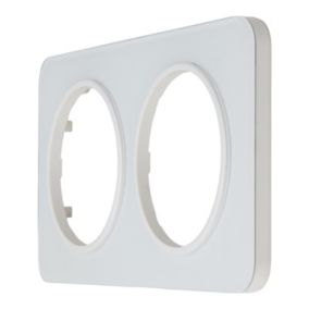 Plaque de finition double Jacobsen Espen verre blanc à assembler