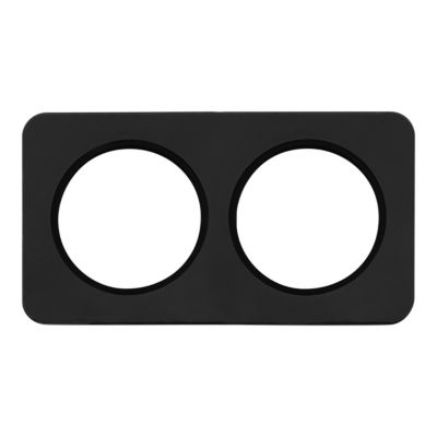 Plaque de finition double Jacobsen Espen verre noir