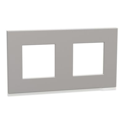 Plaque De Finition Inox Legrand – Double Poste Électro Sécurit – Jamais Utilisé