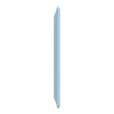 Plaque de finition double verticale Schneider Electric Ovalis bleu azurin