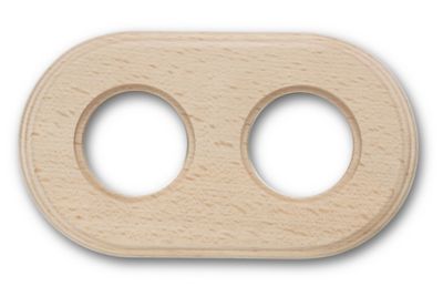Plaque de finition Fontini Garby double Hêtre naturel