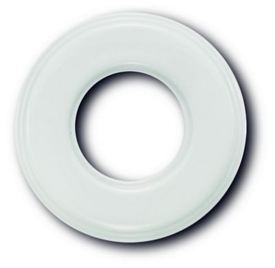 Plaque de finition Fontini Garby simple Porcelaine blanche