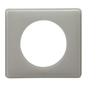Plaque de finition Legrand Céliane gris perle 1 poste