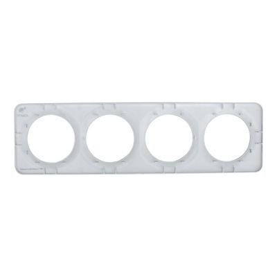 Plaque de finition quadruple Jacobsen Espen argent à assembler
