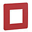 Plaque de finition SCHNEIDER ELECTRIC Unica rouge 1 poste