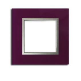 Plaque de finition simple Colours Kalya verre violet