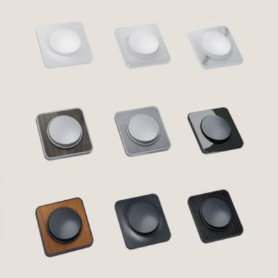 Plaque de finition simple Jacobsen Espen noyer à assembler