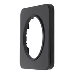 Plaque de finition simple Jacobsen Espen verre noir