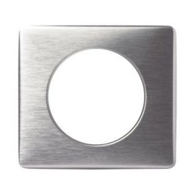 Plaque de finition simple Legrand Céliane anodisée aluminium