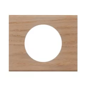 Plaque de finition simple Legrand Céliane matière chêne blanchi
