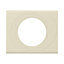 Plaque de finition simple Legrand Céliane matière cuir perle couture