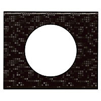 Plaque de finition simple Legrand Céliane matière cuir pixels