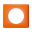 Plaque de finition simple Legrand Céliane Memories 70's orange