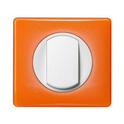 Plaque Interrupteur Legrand Sagane Xéliomat Rouge Cerise, Modèle 85230