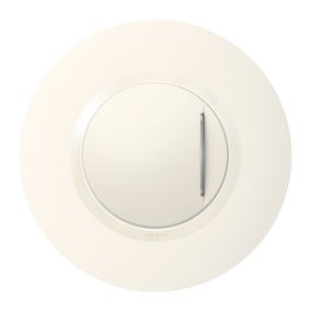 Plaque de finition simple Legrand Dooxie Blanc rond