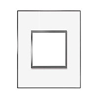 Plaque de finition simple Miroir blanc Arnould Espace