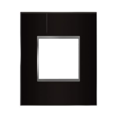 Plaque De Finition Arnould Evolution 64611 - Miroir Noir Verre Noir, Simple, Occasion