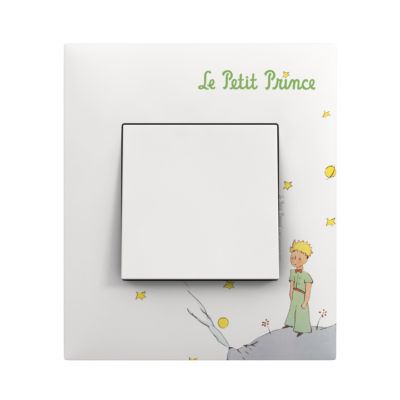 Plaque De Interrupteur Décorative Arnould Evolution - Motif Le Petit Prince Et écrits - Occasion Comme Neuve