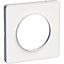 Plaque de finition simple Schneider Electric Odace Touch blanc