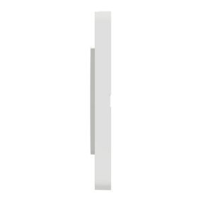 Plaque de finition simple Schneider Electric Odace Touch translucide blanc