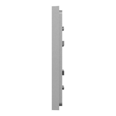 Plaque de finition simple Schneider Electric Unica Déco aluminium