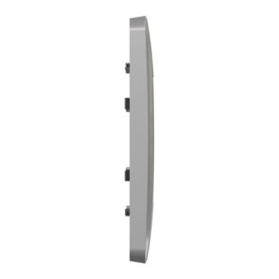 Plaque de finition simple Schneider Electric Unica Déco aluminium