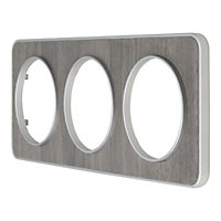 Plaque de finition triple Jacobsen Espen chêne gris
