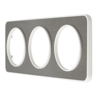 Plaque de finition triple Jacobsen Espen inox à assembler