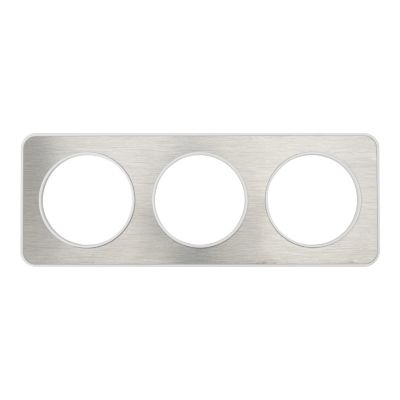 Plaque de finition triple Jacobsen Espen inox à assembler