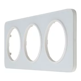 Plaque de finition triple Jacobsen Espen verre blanc