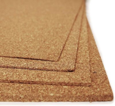 Plaque de liège - naturel de haute qualité, découpé sur mesure, Ép : 5 mm, 100 x 50 cm