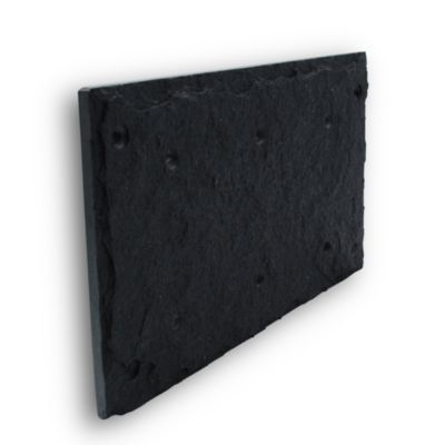 Plaque de numéro de rue, en schiste, noir, L.15 x l.25 cm, Chapuis CIXA12
