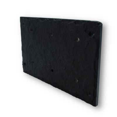 Plaque de numéro de rue, en schiste, noir, L.15 x l.25 cm, Chapuis CIXA12