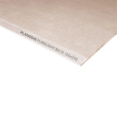 Plaque de plâtre Planodis Purelight BA13 120x250cm